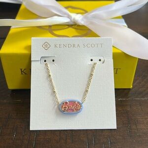 Brand New (without tags) Barbie x Kendra Scott Reversible Necklace